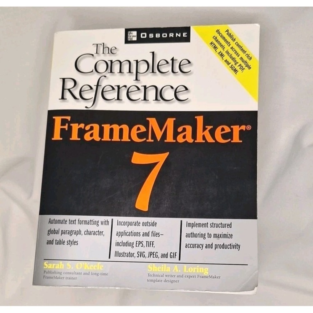 FrameMaker (R) 7 The Complete Reference O'Keefe Loring Frame Maker Seven PB Text - Picture 11 of 11